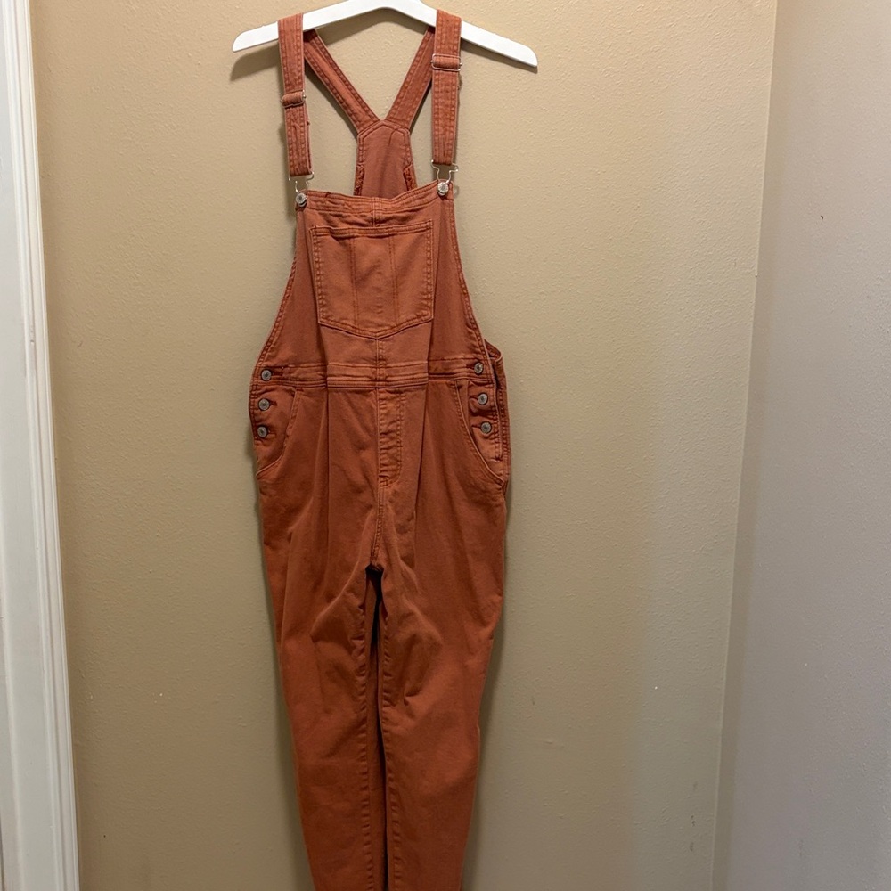 Women's Rust Overalls Jumpsuit